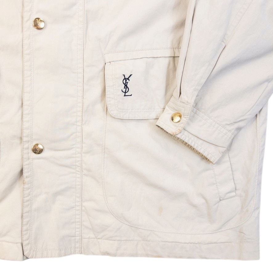 Vintage 90s YSL Yves Saint Laurent Zip Up Jacket Size L