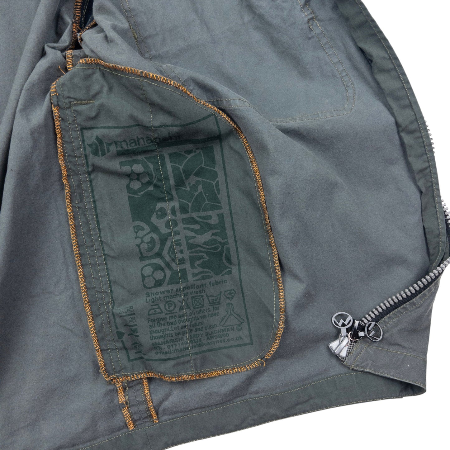 Vintage 1999 Maharishi Asymmetric Zip Up Jacket Size M