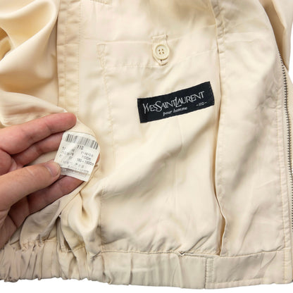 Vintage 90s  YSL Yves Saint Laurent Harrington Jacket Size XL