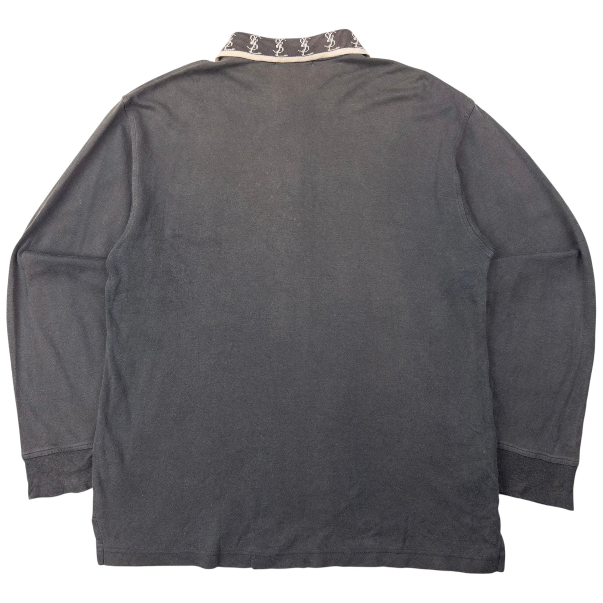 Vintage YSL Yves Saint Laurent Long Sleeve Polo Shirt Size M