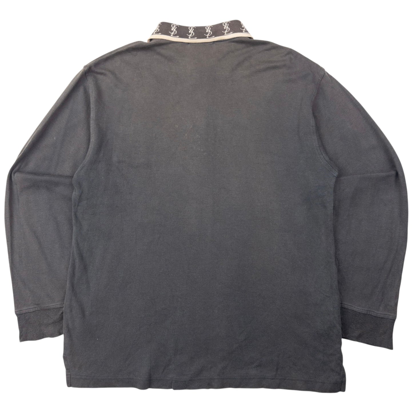 Vintage YSL Yves Saint Laurent Long Sleeve Polo Shirt Size M