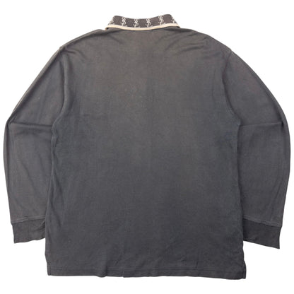 Vintage YSL Yves Saint Laurent Long Sleeve Polo Shirt Size M