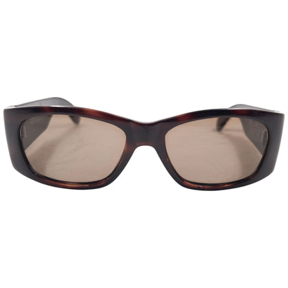 Vintage Gianni Versace zonnebril uit de jaren 90 met schildpadpatroon