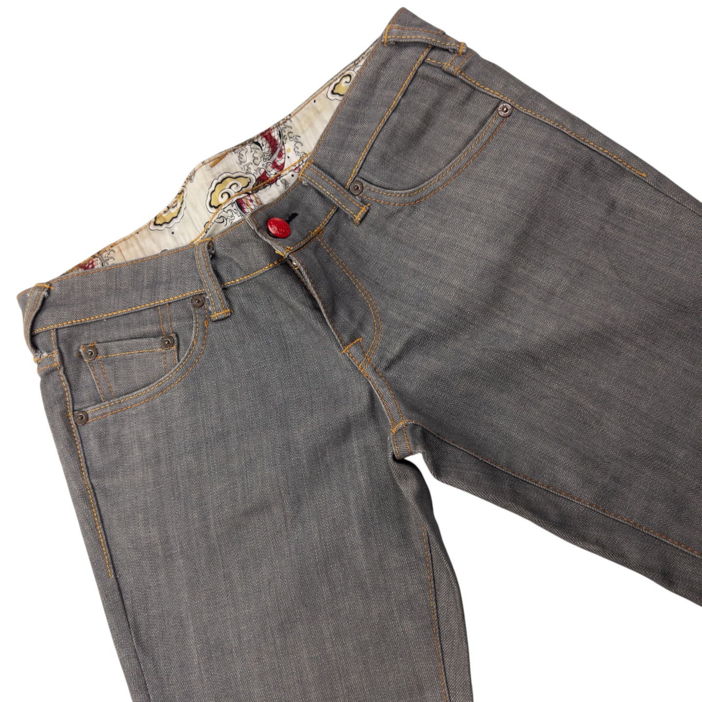 Vintage Evisu Double Gull Japanese Low Rise Denim Jeans Size W31