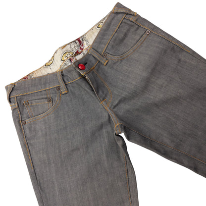 Vintage Evisu Double Gull Japanese Low Rise Denim Jeans Size W31