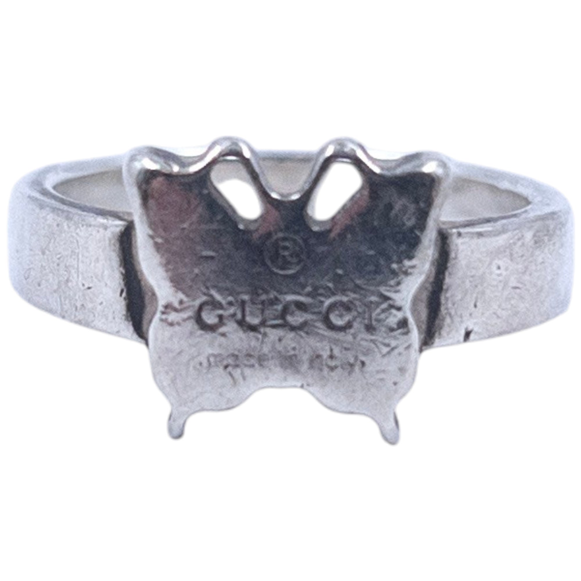 Vintage Gucci Silver Butterfly Ring