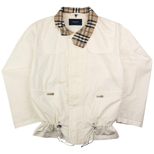 Vintage Burberry Nova Check Collar Zip Up Jacket Size S