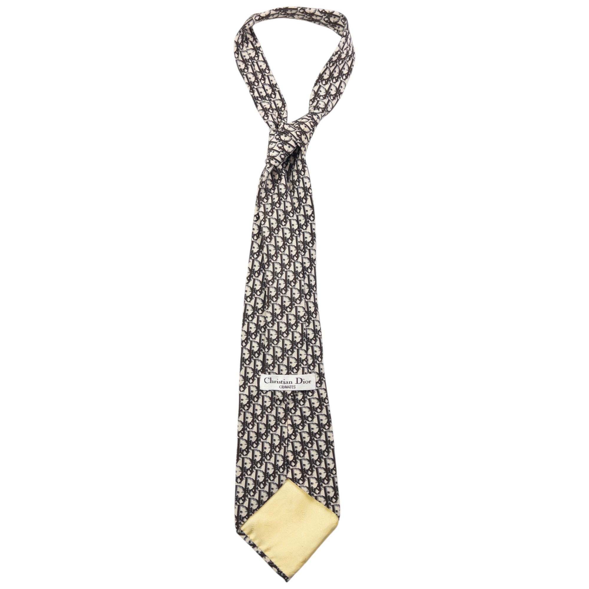 Vintage Dior Monogram Pixel Silk Tie