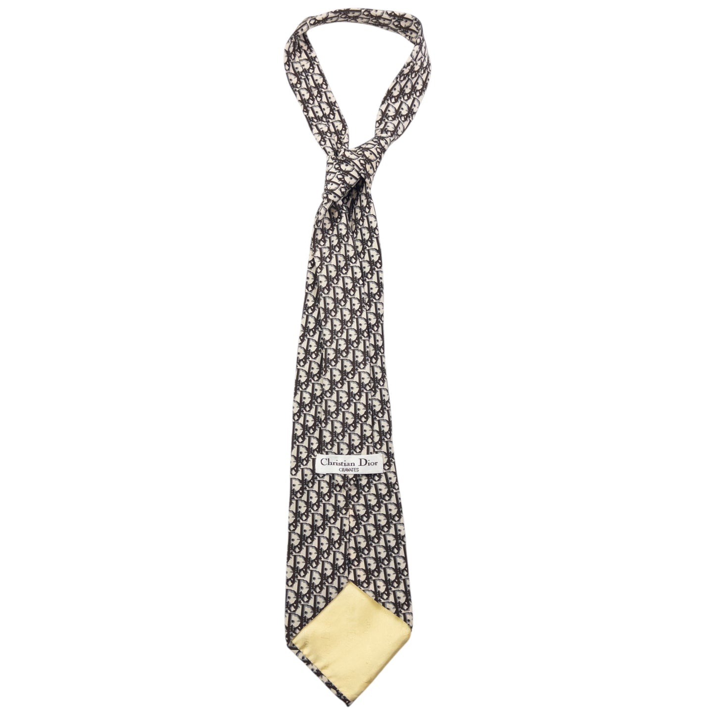Vintage Dior Monogram Pixel Silk Tie