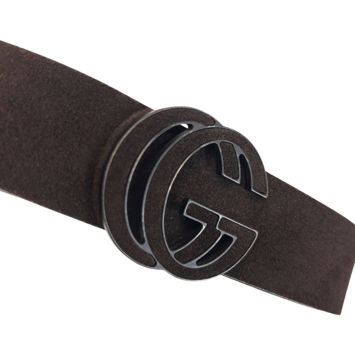 Vintage 2000s Gucci Suede Leather Belt Size M