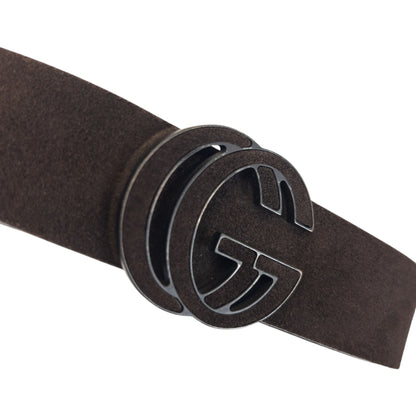 Vintage 2000s Gucci Suede Leather Belt Size M