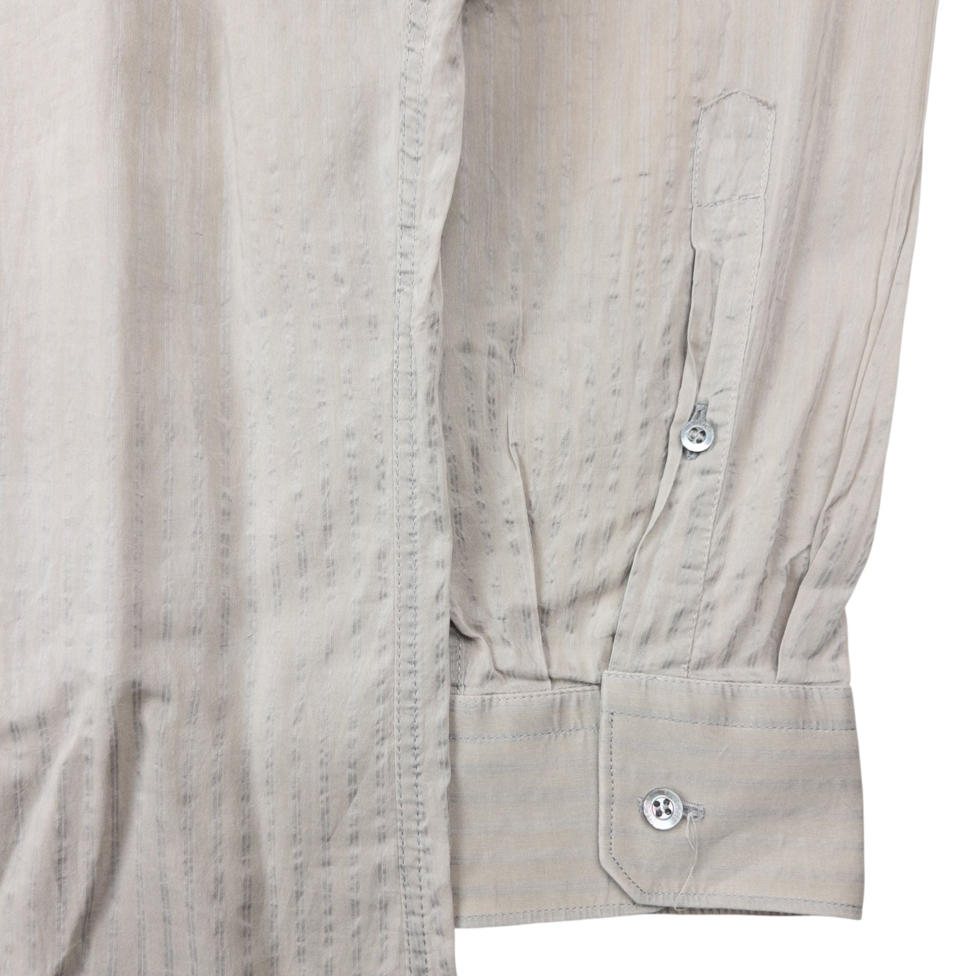 Vintage Gucci Striped Silk Long Sleeve Button Up Shirt Size M