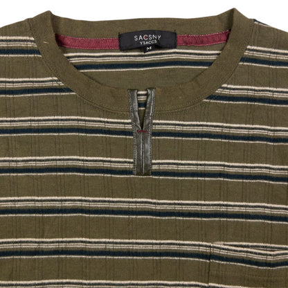Vintage Y'Saccs By Yohji Yamamoto Striped Long Sleeve T Shirt Size M