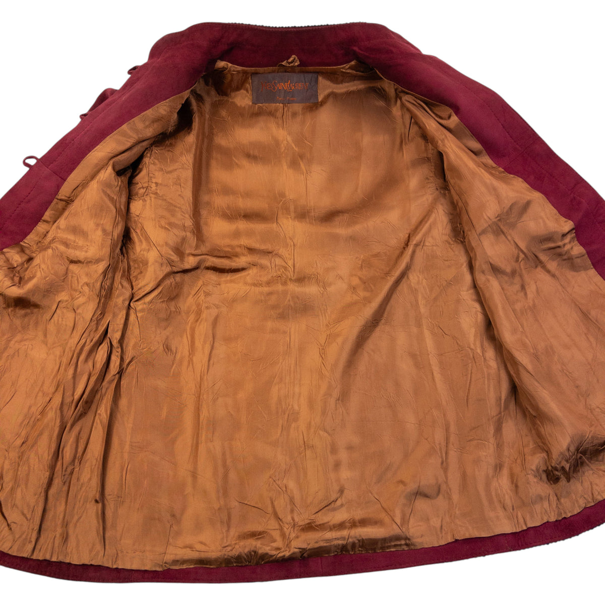 Vintage 80s YSL Yves Saint Laurent Suede Jacket Womens Size S