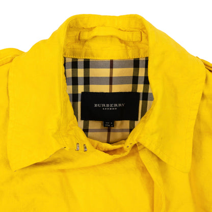 Vintage 2000s Burberry Button Up Trench Jacket Womens Size S