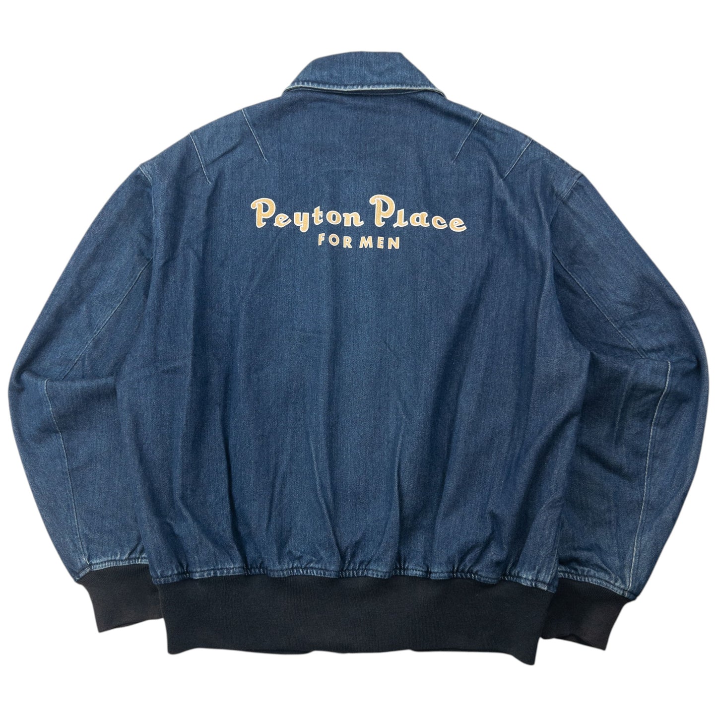 Vintage 90s PPFM Zip Up Denim Jacket Size M