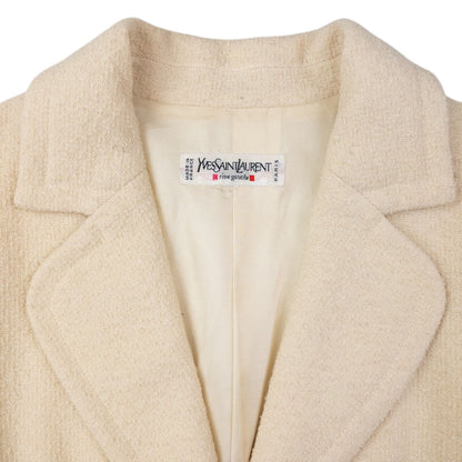 Vintage YSL Yves Saint Laurent Wool Tweed Jacket Womens Size L