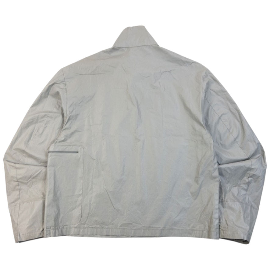 Vintage 1999 Miu Miu Asymmetric Q Zip Jacket in grey, photo 2