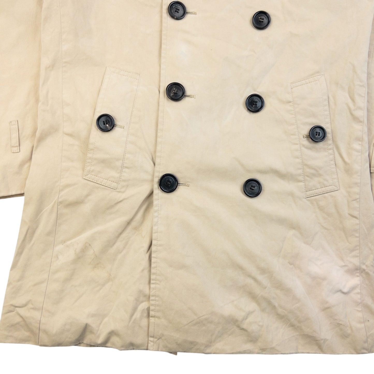 Vintage Burberry Nova Check Lined Trench Jacket Womens Size M