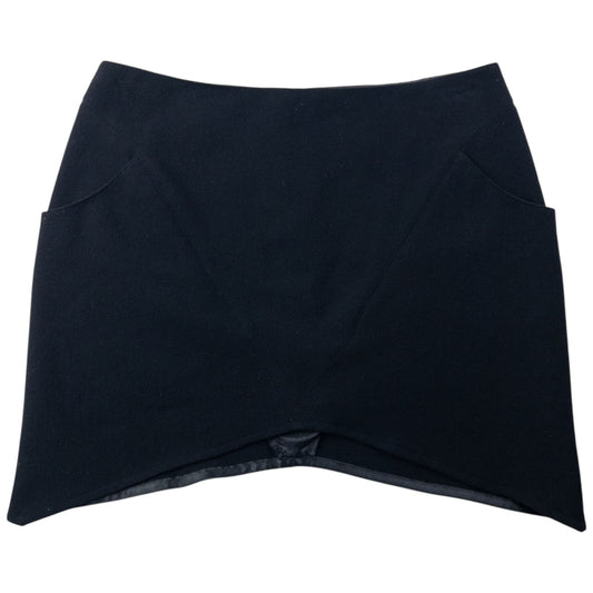 Vintage 90s Emporio Armani Wool Mini Skirt Womens Size W30