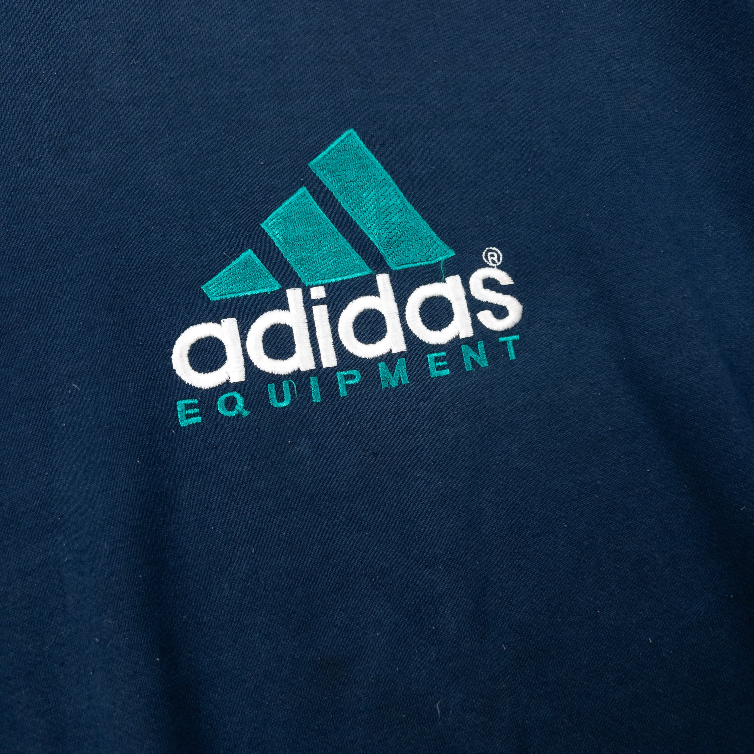 Vintage 90s Adidas Equiptment Embroidered Sweatshirt Size S