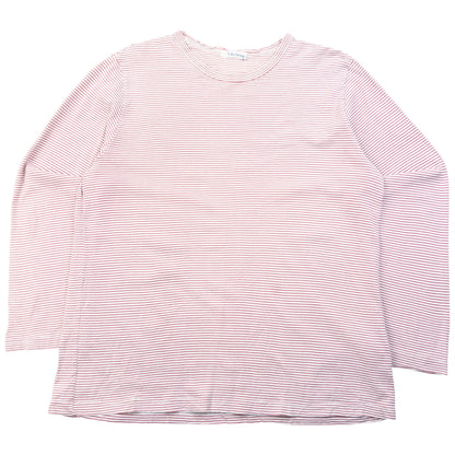 Vintage 90s Yohji Yamamoto Striped Long Sleeve T Shirt Womens Size S