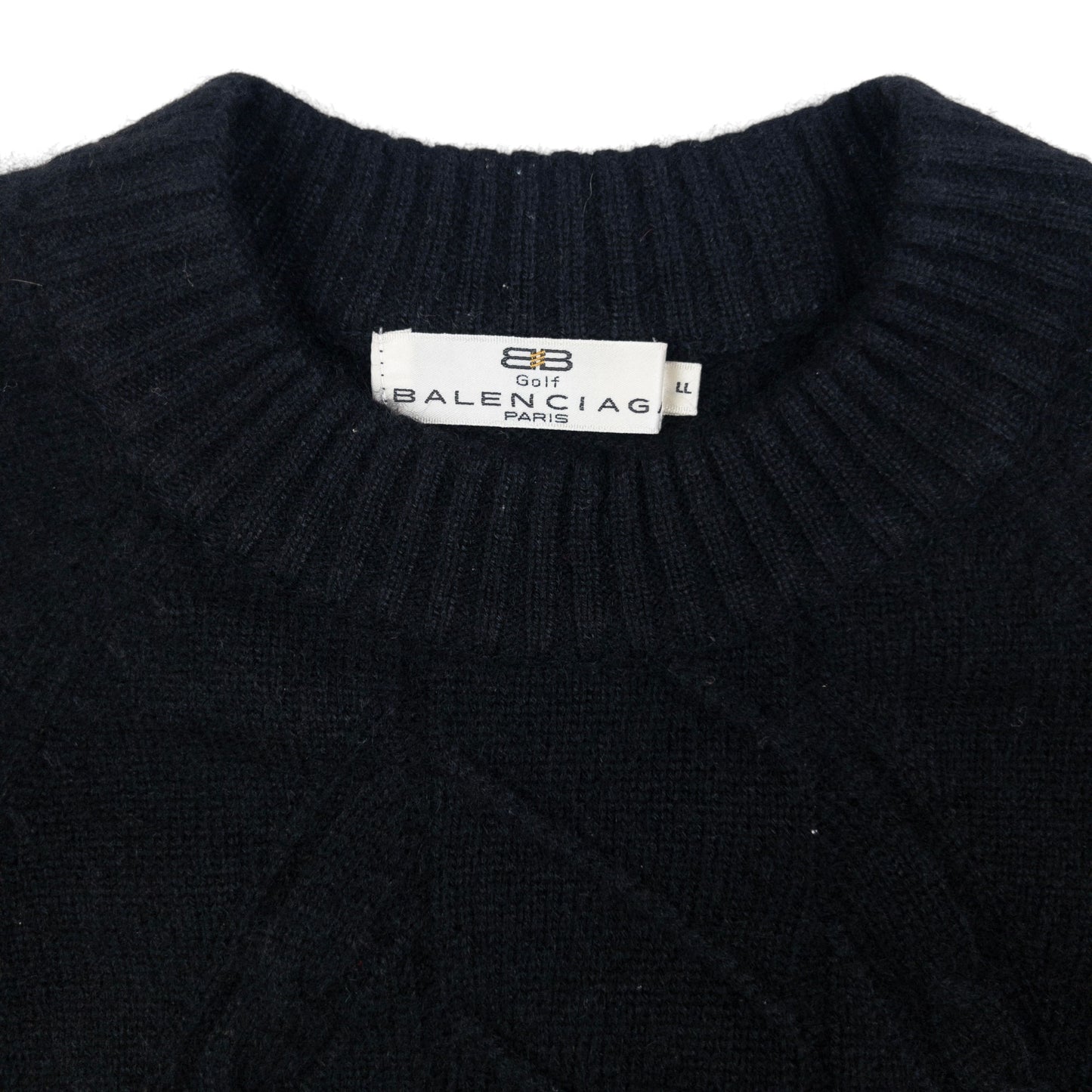 Vintage Balenciaga Golf Knitted Wool Jumper Size S