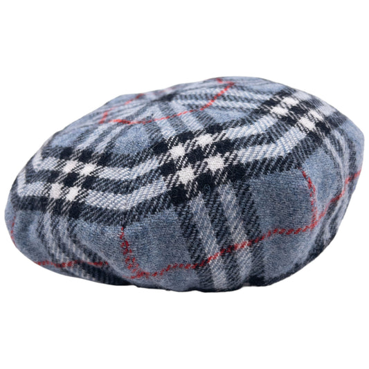 Vintage 90s Burberry Nova Check Wool Hat