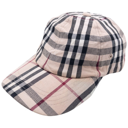 Vintage 2000s Burberry Nova Check Hat in beige (cotton)