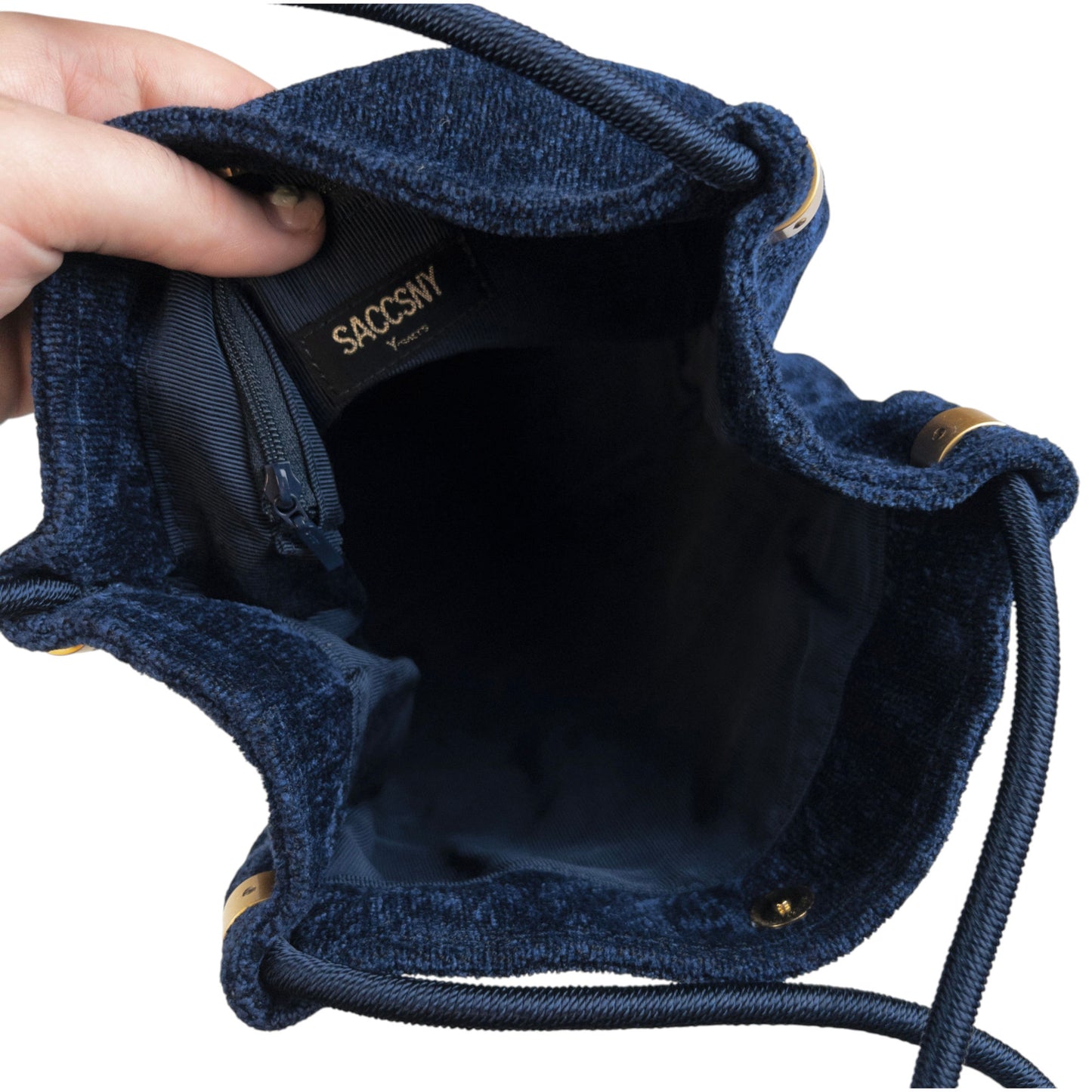 Vintage Y'Saccs By Yohji Yamamoto Velour Shoulder Bag