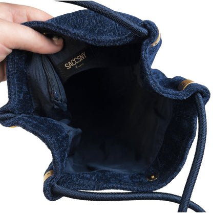 Vintage Y'Saccs By Yohji Yamamoto Velour Shoulder Bag