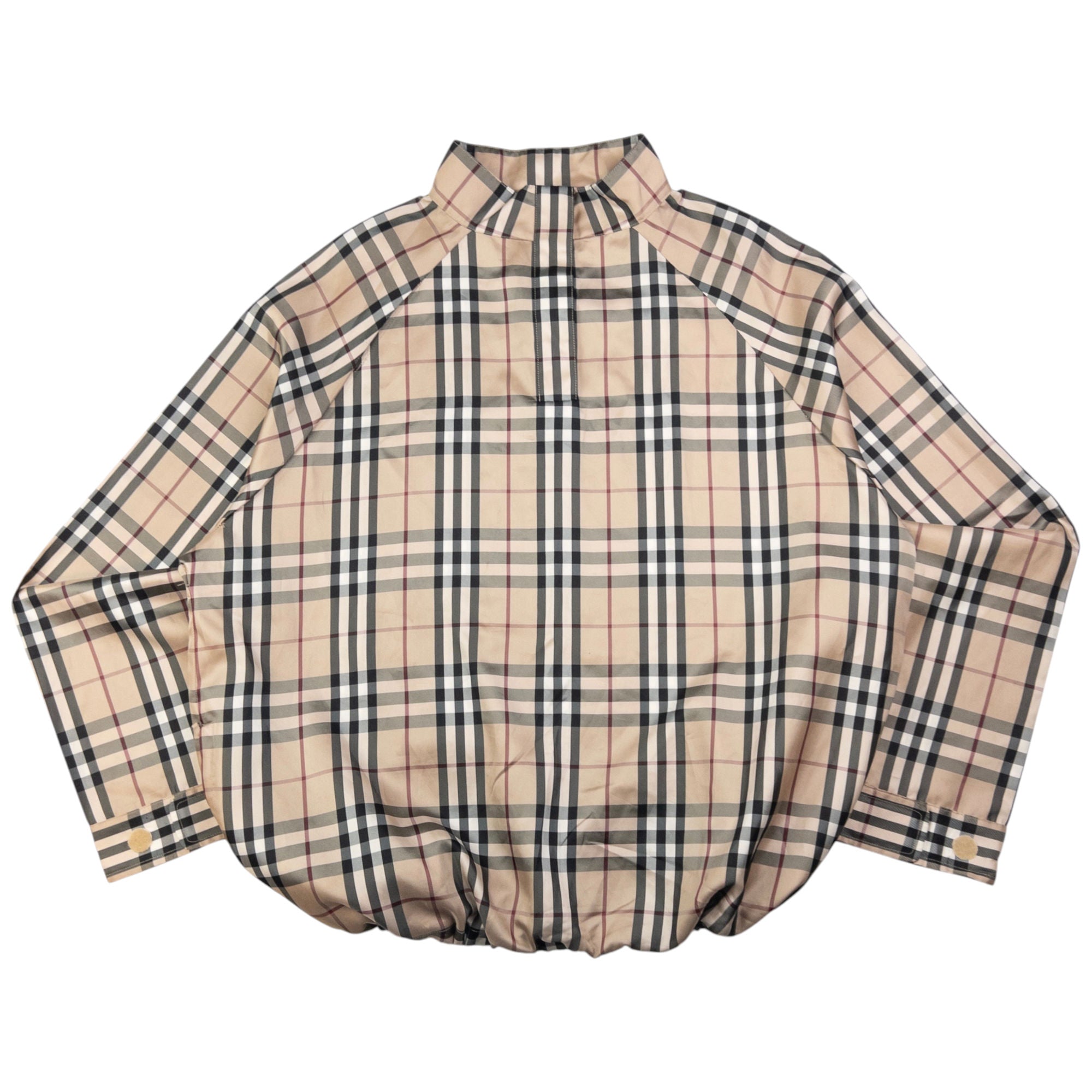 Vintage Burberry Nova Check Lightweight Q Zip Jacket Size XL