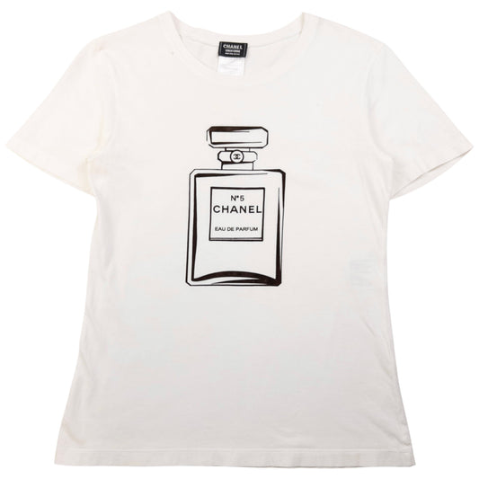 Vintage Chanel Uniform No 5 Bottle T Shirt Womens Size XS