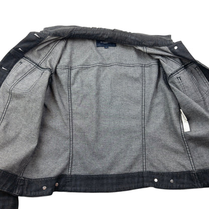 Vintage 2000s Burberry Nova Check Button Up Denim Jacket Womens Size S