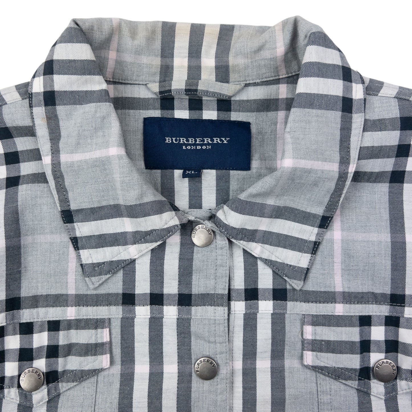 Vintage 2000s Burberry Nova Check Button Up Jacket Womens Size M