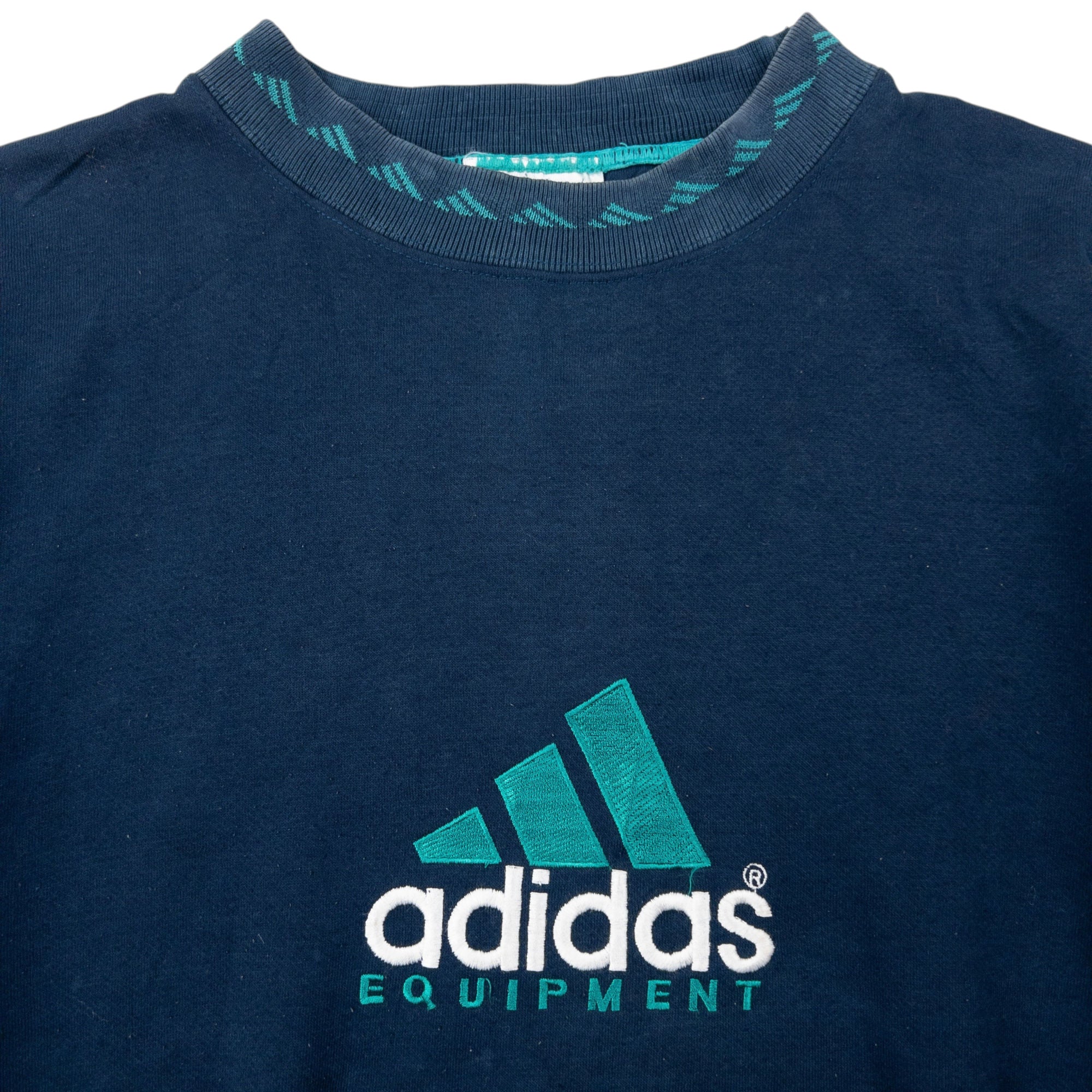 Vintage 90s Adidas Equiptment Embroidered Sweatshirt Size S