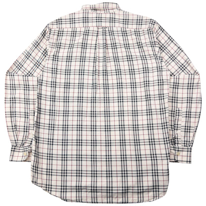 Vintage 2000s Burberry Nova Check Long Sleeve Button Up Shirt Size M