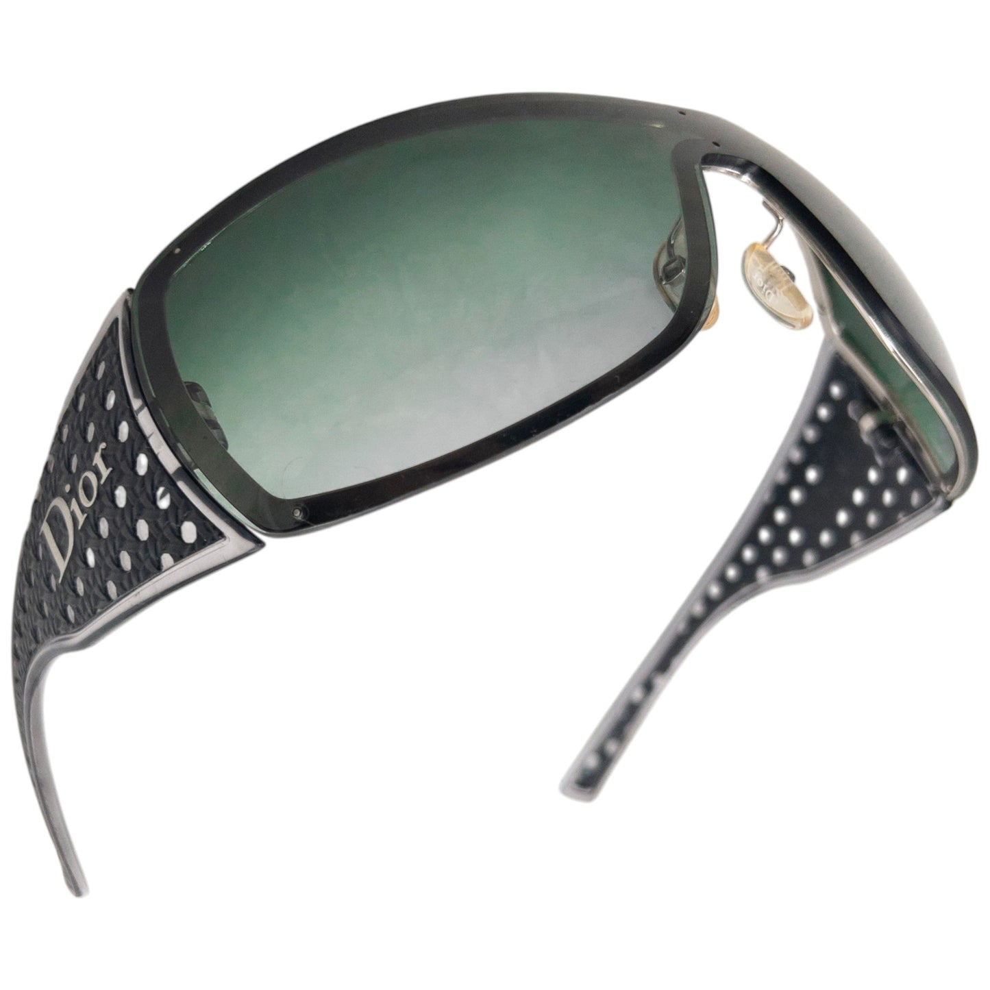 Vintage 2000s Dior Quadrille Shield Sunglasses