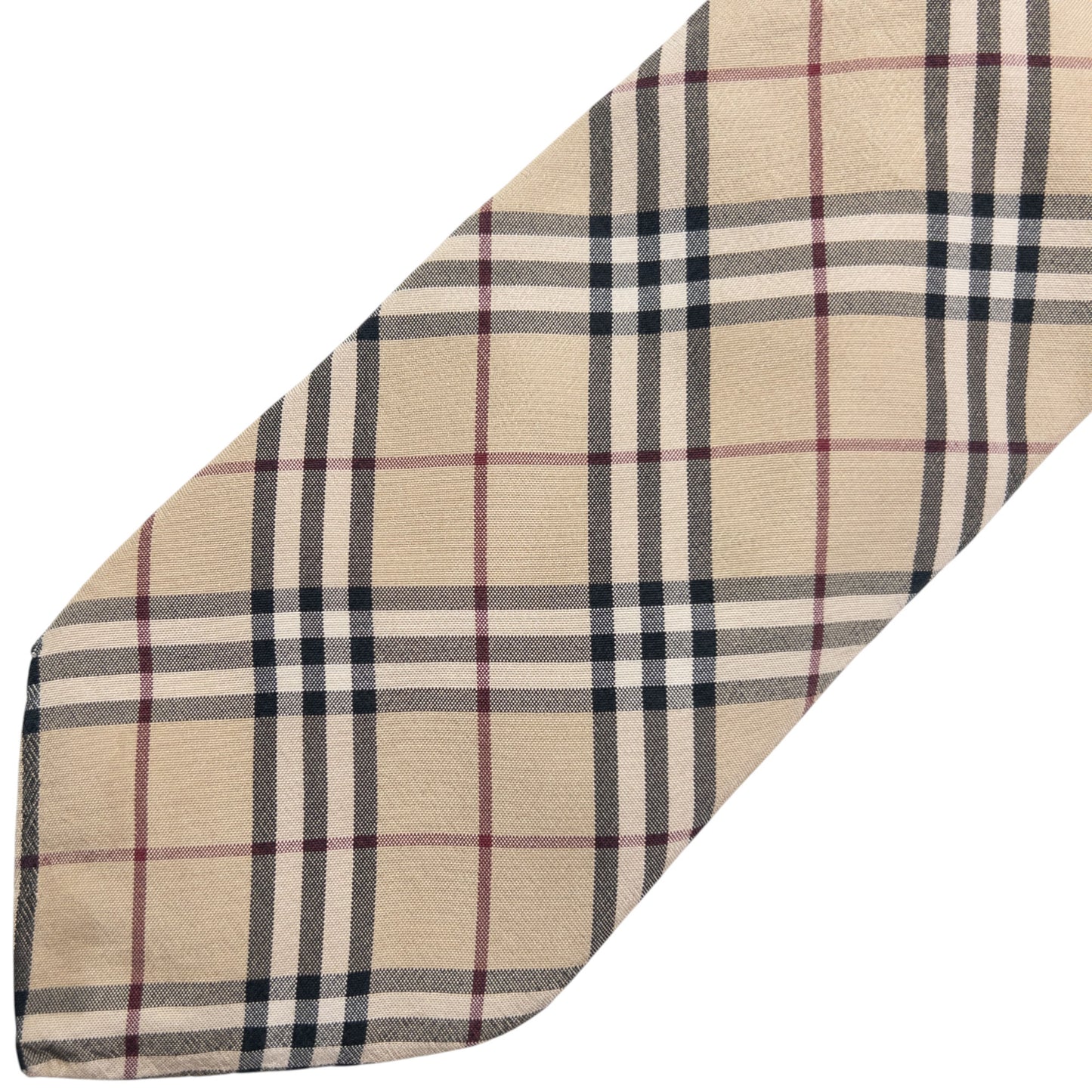 Vintage Burberry Nova Check Silk Tie