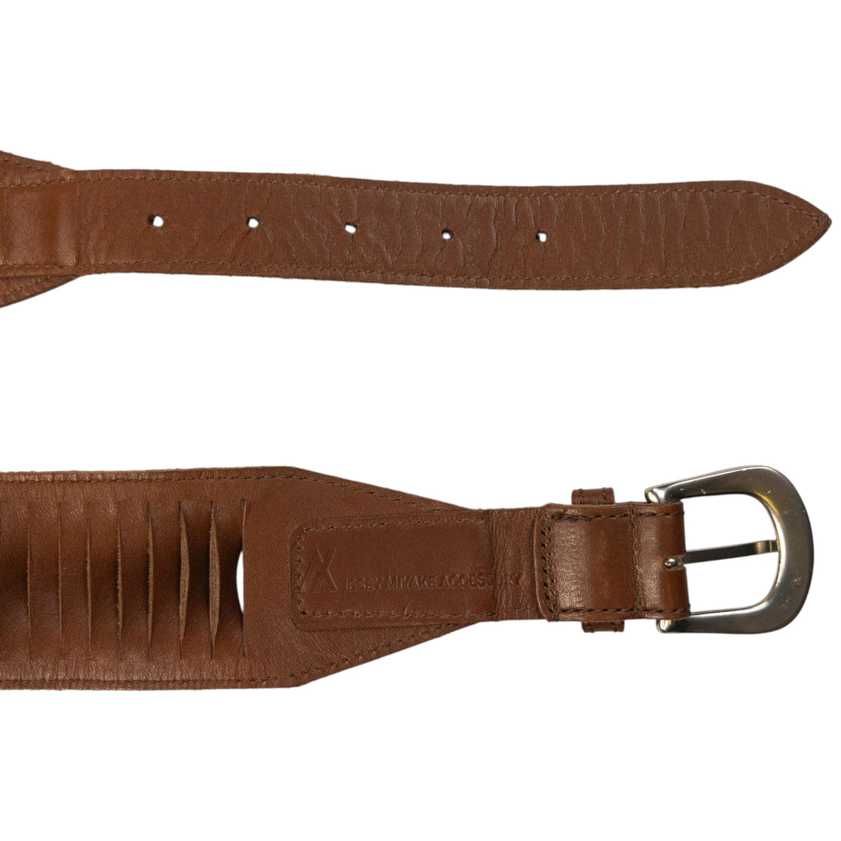 Vintage 2000s Issey Miyake Leather Belt Size M