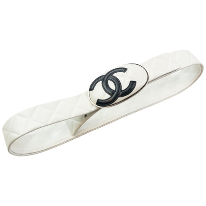 Vintage 2005 Chanel Embossed Leather Belt Size L