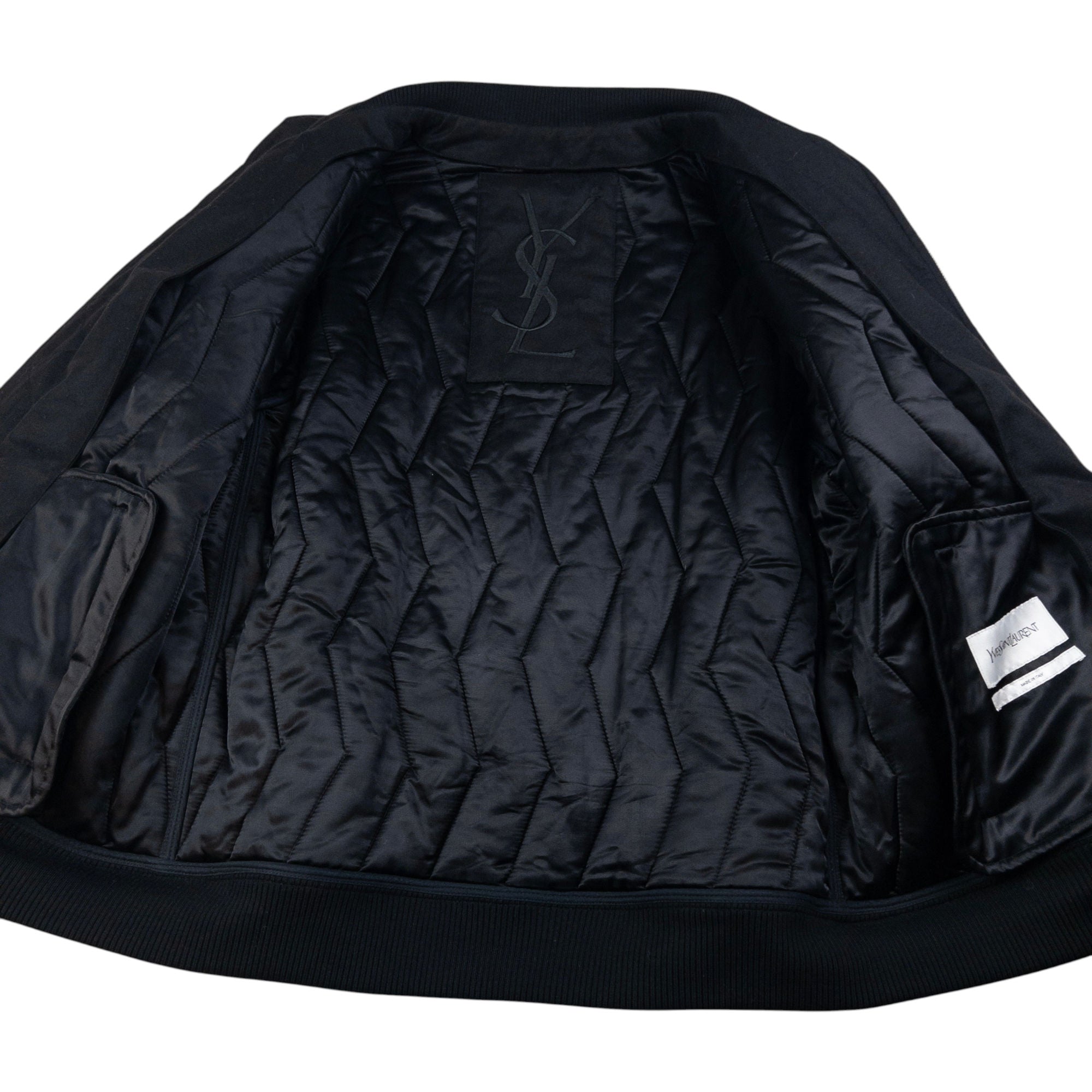 Vintage YSL Yves Saint Laurent Quilted Wool Jacket Size M