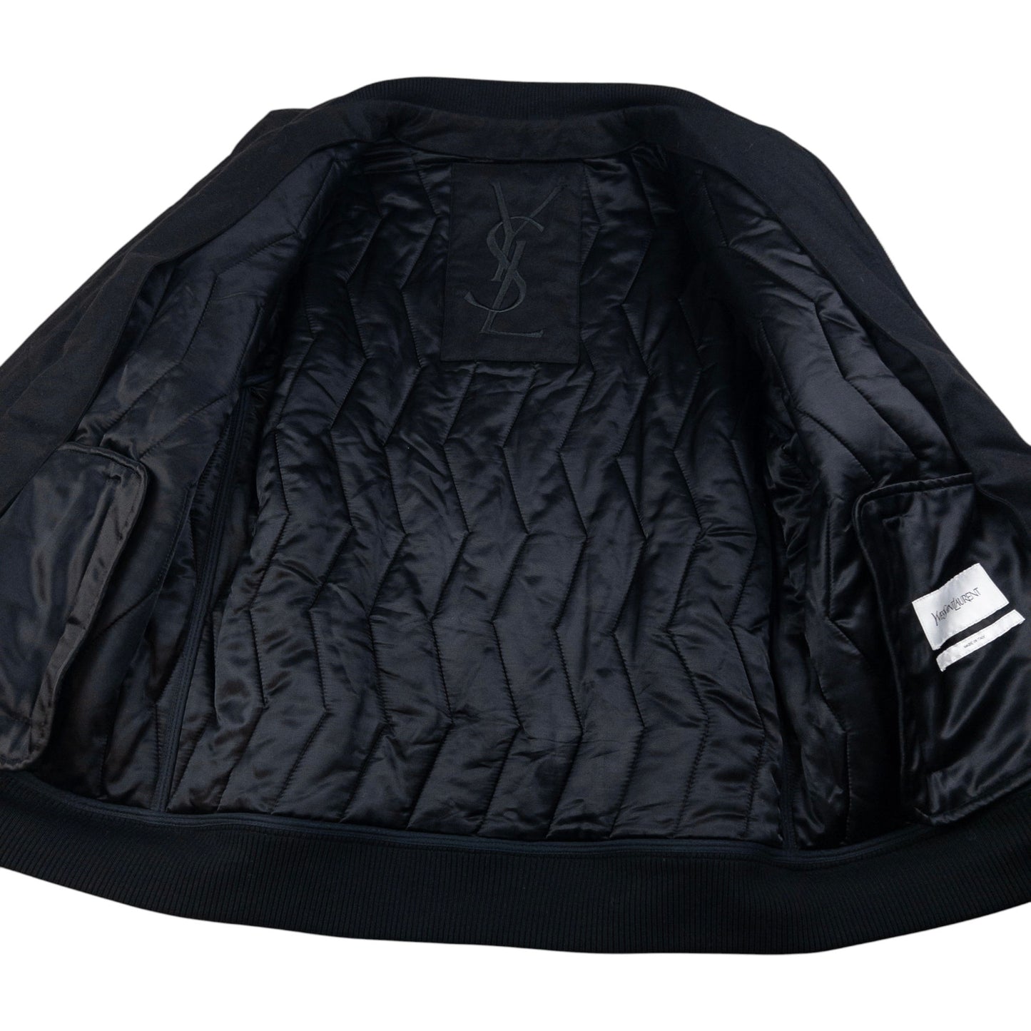 Vintage YSL Yves Saint Laurent Quilted Wool Jacket Size M