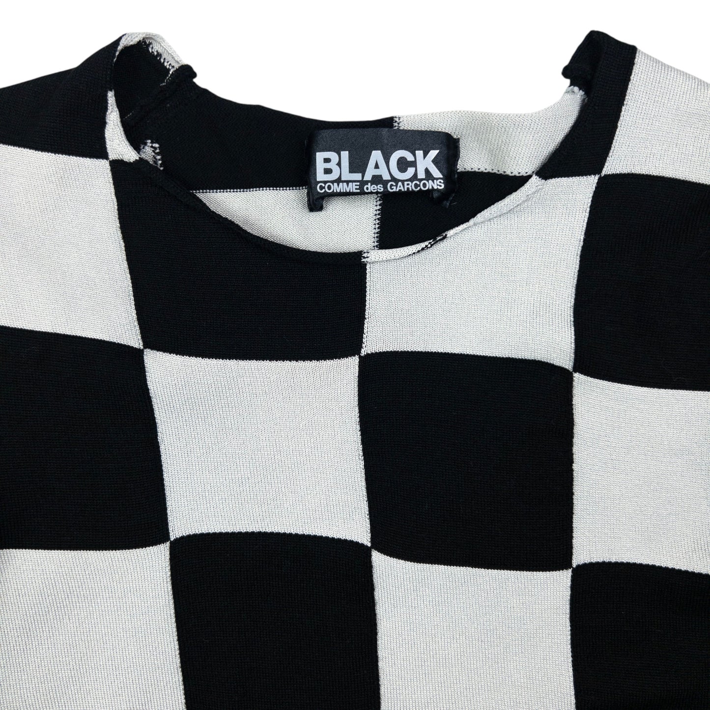 Vintage Comme Des Garçons BLACK Checkerboard Jumper Womens Size M