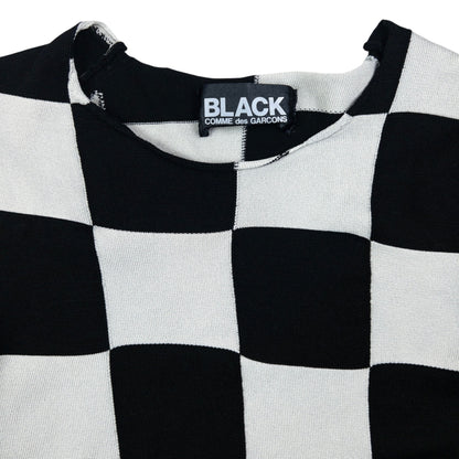 Vintage Comme Des Garçons BLACK Checkerboard Jumper Womens Size M