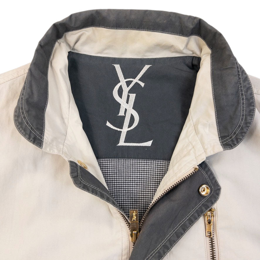 Vintage 90s YSL Yves Saint Laurent Zip Up Jacket Size L