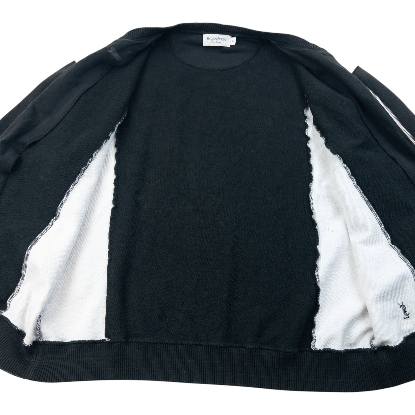 Vintage 2000s YSL Yves Saint Laurent Zip Up Sweatshirt Size L