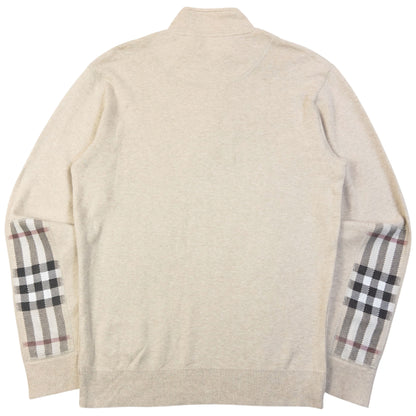 Vintage 2000s Burberry Q Zip Sweatshirt in beige, photo 2