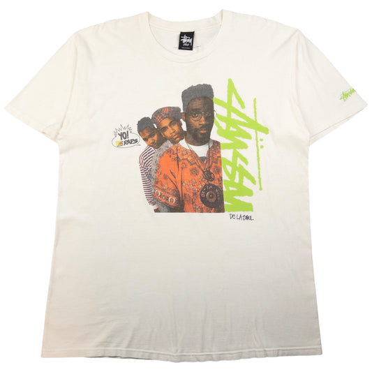 Vintage Stussy X De La Soul MTV Graphic T Shirt Size L