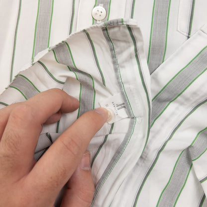 Vintage Issey Miyake Striped Long Sleeve Button Up Shirt Size m